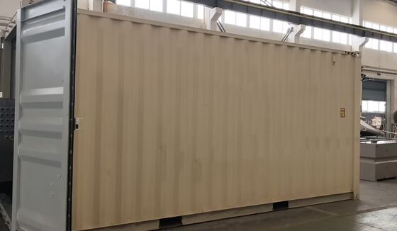 Fully-Automatic Sewage Treatment Plant Multi Plate Sludge Screw Press Mobile Sludge Dewatering System with Container